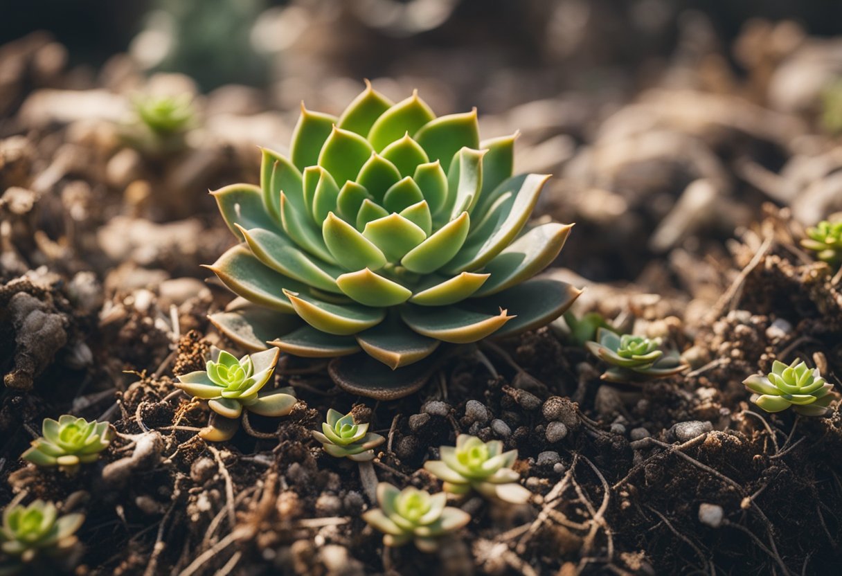 Imagem 2 gerada por AI. Por sorte as suculentas são plantinhas com fácil propagação.